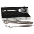 3 Piece Aluminum BBQ Set in Aluminum Case